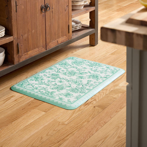 Homesteada™ Agatha Comfort Kitchen Mat, Green, 20" x 30"