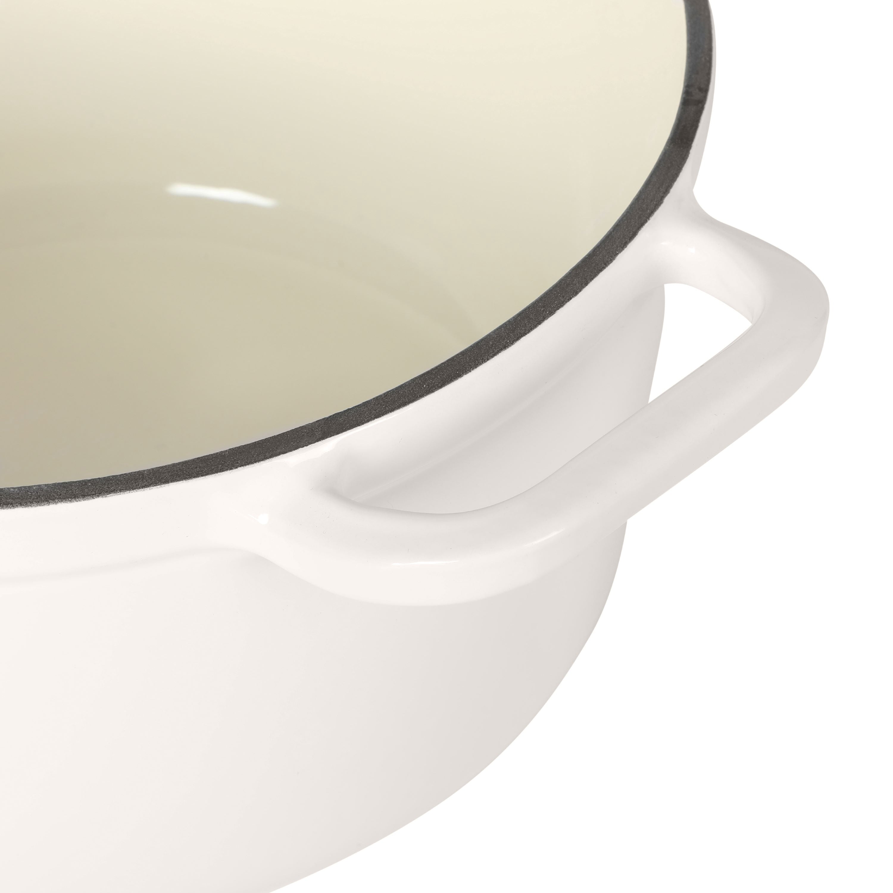 Homesteada™ 5-Quart Enameled Cast Iron Dutch Oven with Lid, Linen