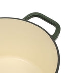 Homesteada™ 5-Quart Enamel Cast Iron Dutch Oven with Lid, Dark Green