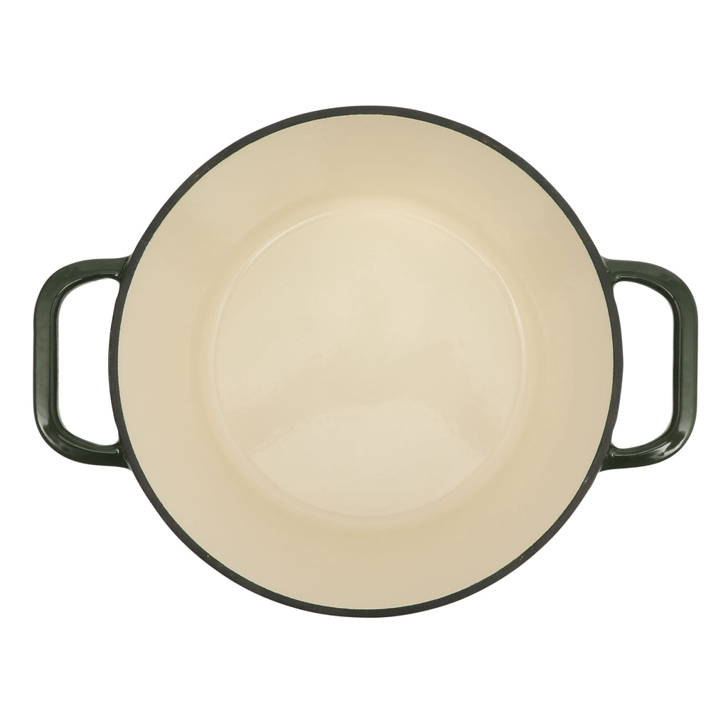 Homesteada™ 5-Quart Enamel Cast Iron Dutch Oven with Lid, Dark Green