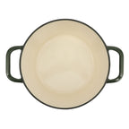 Homesteada™ 5-Quart Enamel Cast Iron Dutch Oven with Lid, Dark Green