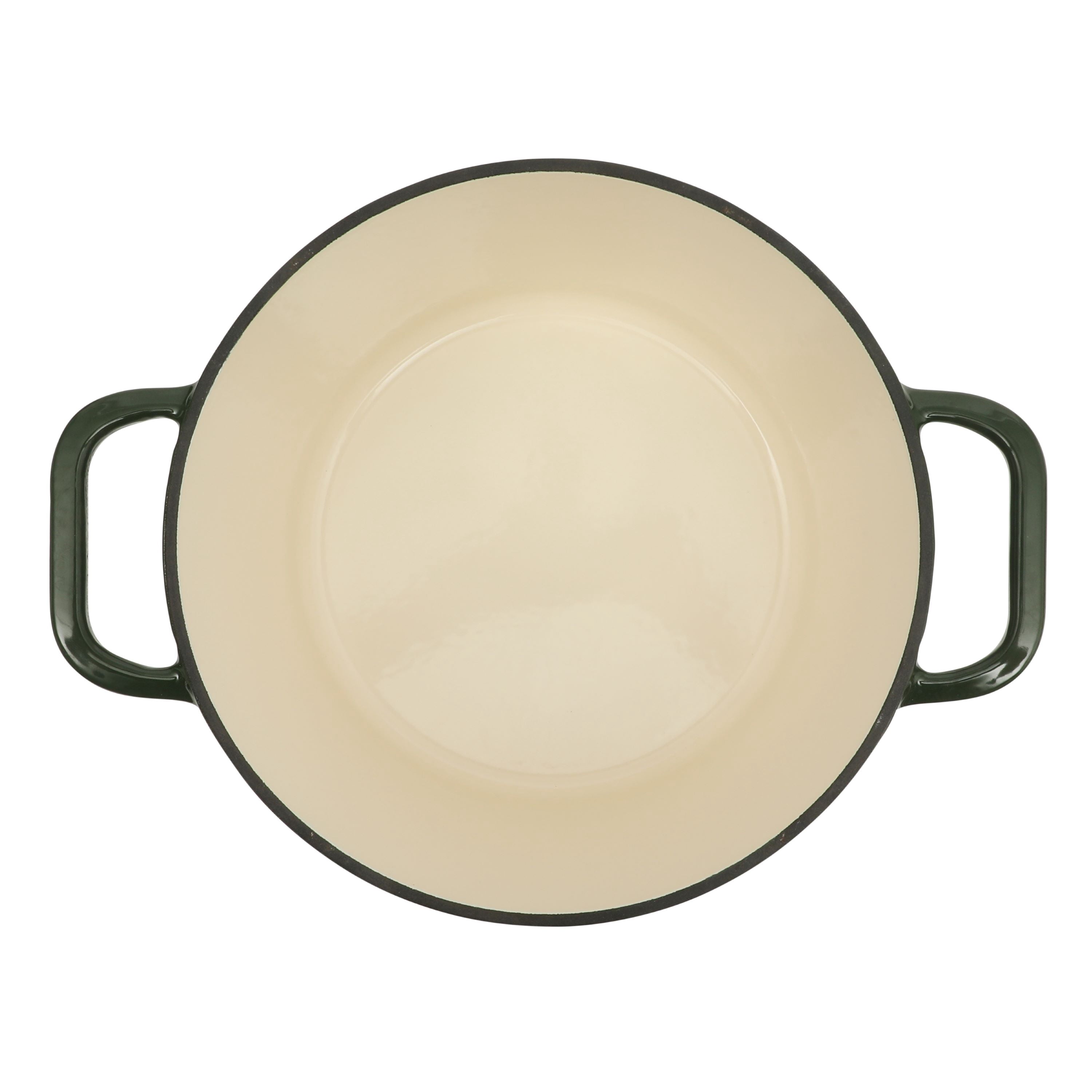 Homesteada™ 5-Quart Enamel Cast Iron Dutch Oven with Lid, Dark Green