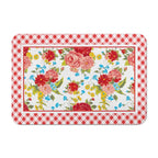 Homesteada™ Flower Kitchen Mat Sets 2 Piece Farmhouse Anti Fatigue Waterproof Stain Resistant Floor Rug Non Slip Homesteada™ Vintage Floral Kitchen Laundry Room Rug - 17x30+17x47Inch