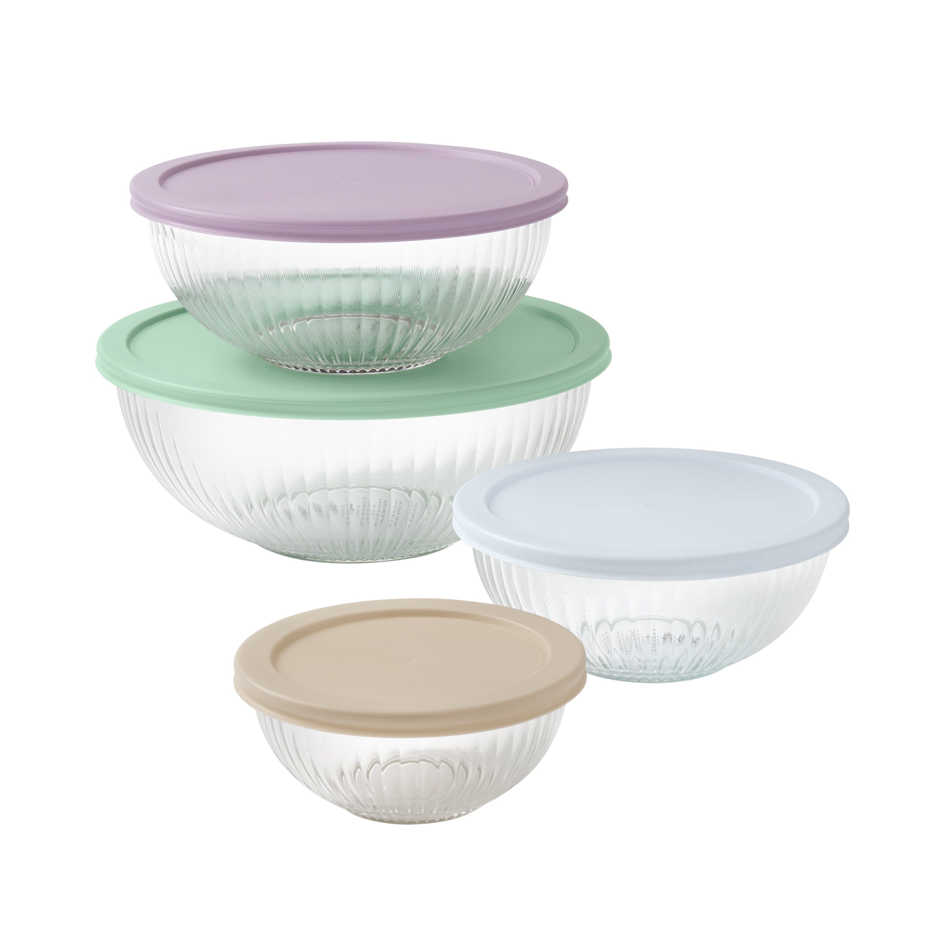 Homesteada™ 8-Piece Glass Mixing Bowl Set