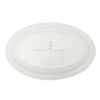 Homesteada™ Vintage Lace 20-inch Stoneware Oval Serving Tray Platter, White
