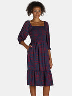 Homesteada™ Smocked Bodice Midi Dress, Women’s and Women’s Plus, Sizes XS-3X