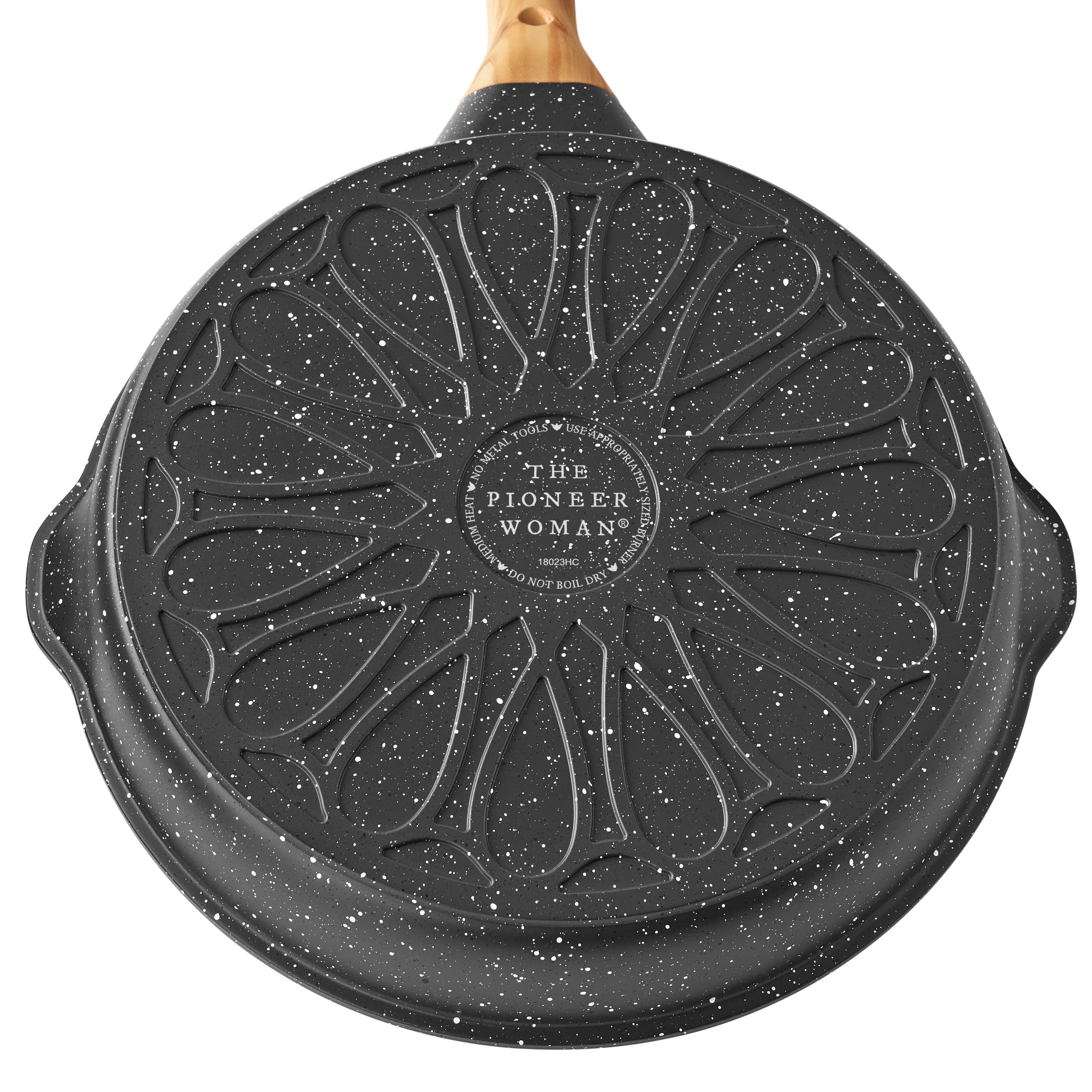 Homesteada™ Prairie Signature Cast Aluminum 12" Fry Pan, Charcoal Speckle