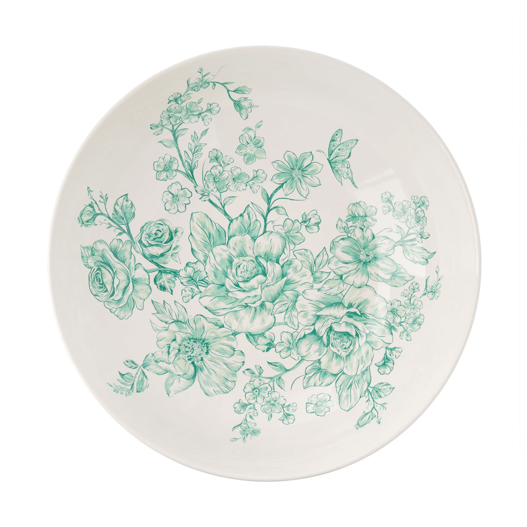 Homesteada™ Agatha Stoneware 11-inch Serving Bowl, Green