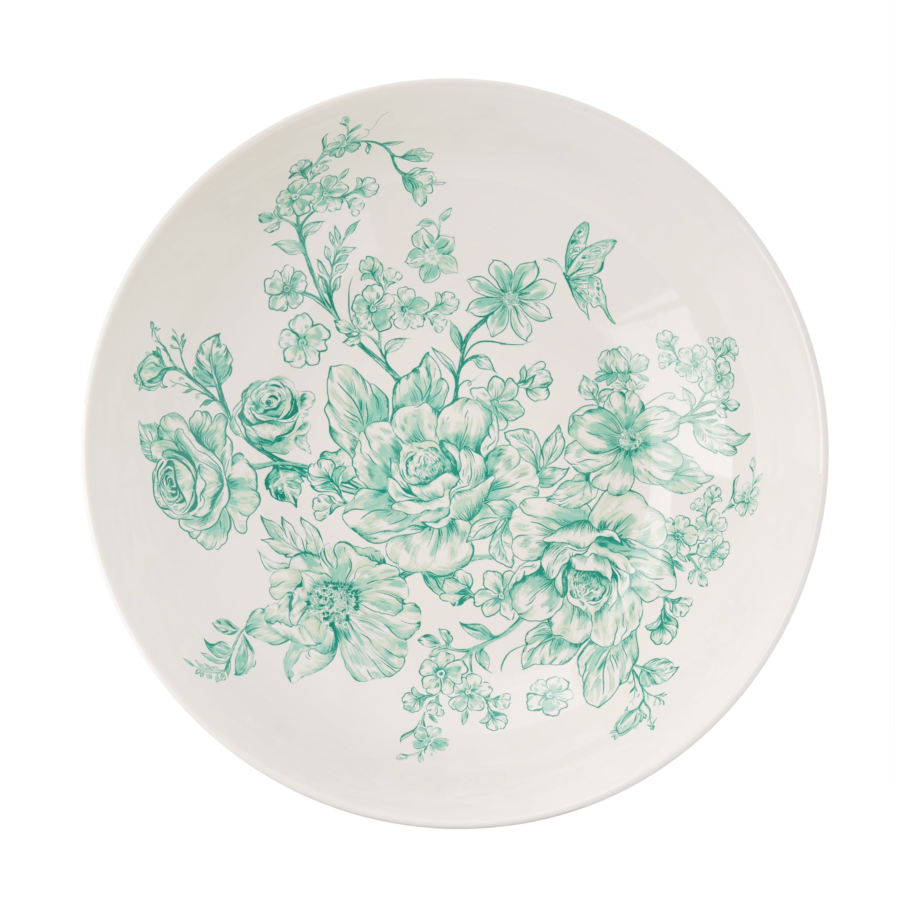 Homesteada™ Agatha Stoneware 11-inch Serving Bowl, Green