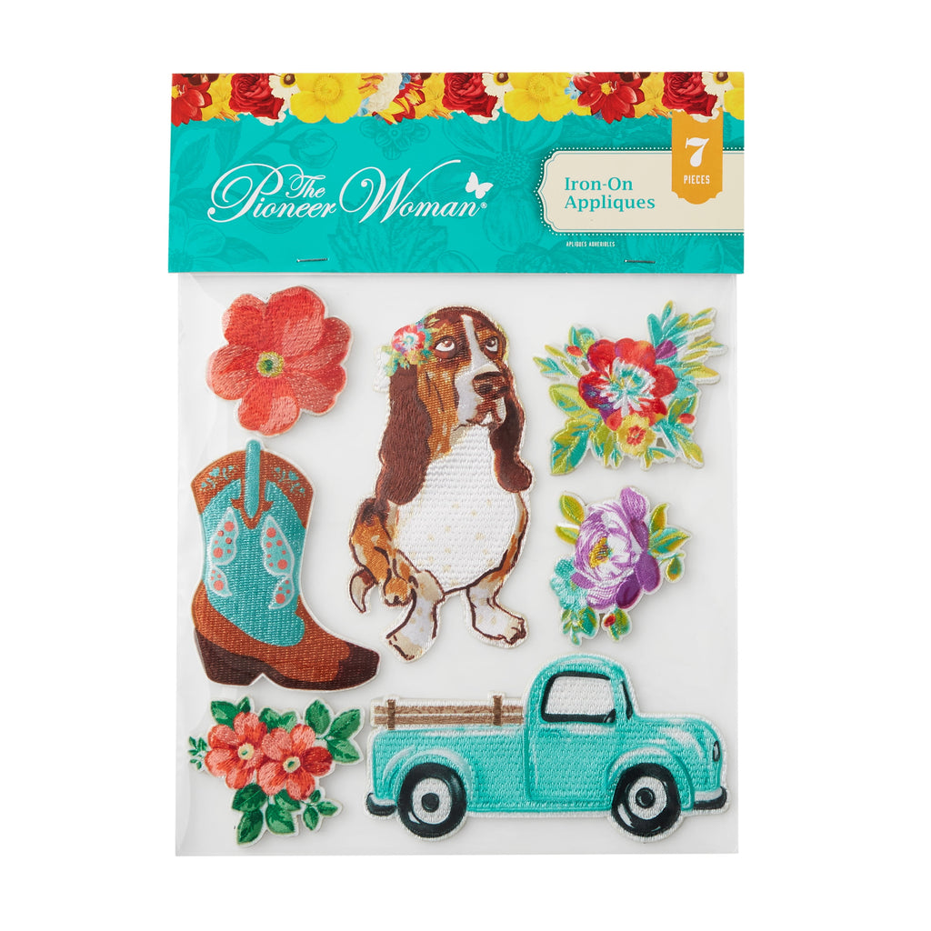 Homesteada™ Assorted Adhesive Iron-on Patch Appliques Set, 7-Piece
