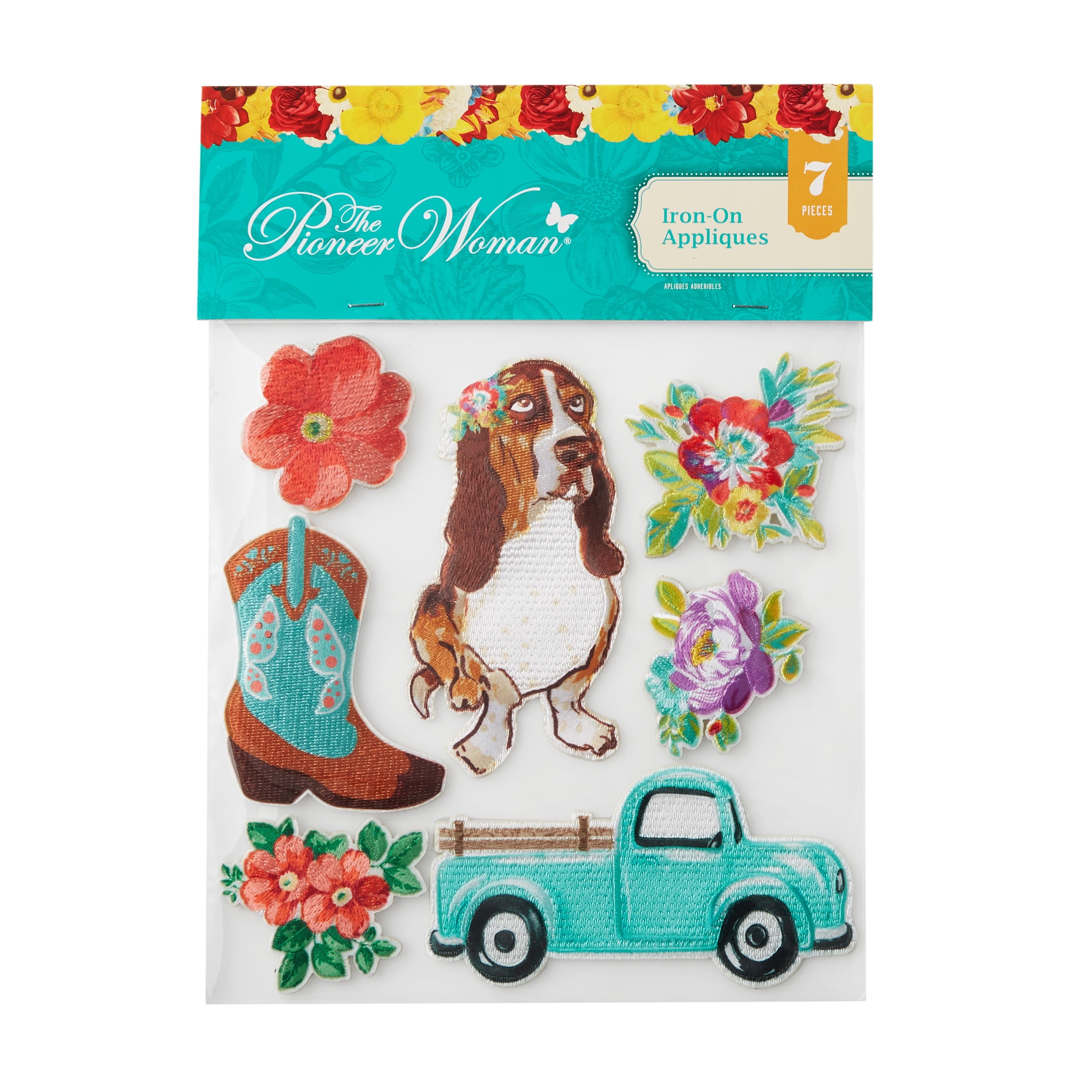 Homesteada™ Assorted Adhesive Iron-on Patch Appliques Set, 7-Piece