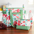 Homesteada™ Insulated Lunch Kit Set with Extra Bag and Bottle, Gorgeous Garden