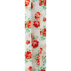 Homesteada™ Vintage Floral White Double Fold Cotton Bias Tape Ribbon, 7/8" x 25 Yards