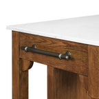 Homesteada™ Harper Kitchen Island with Drawers, Homestead Brown