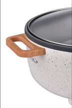 Homesteada™ 3.5L Electric Skillet, Linen Speckle