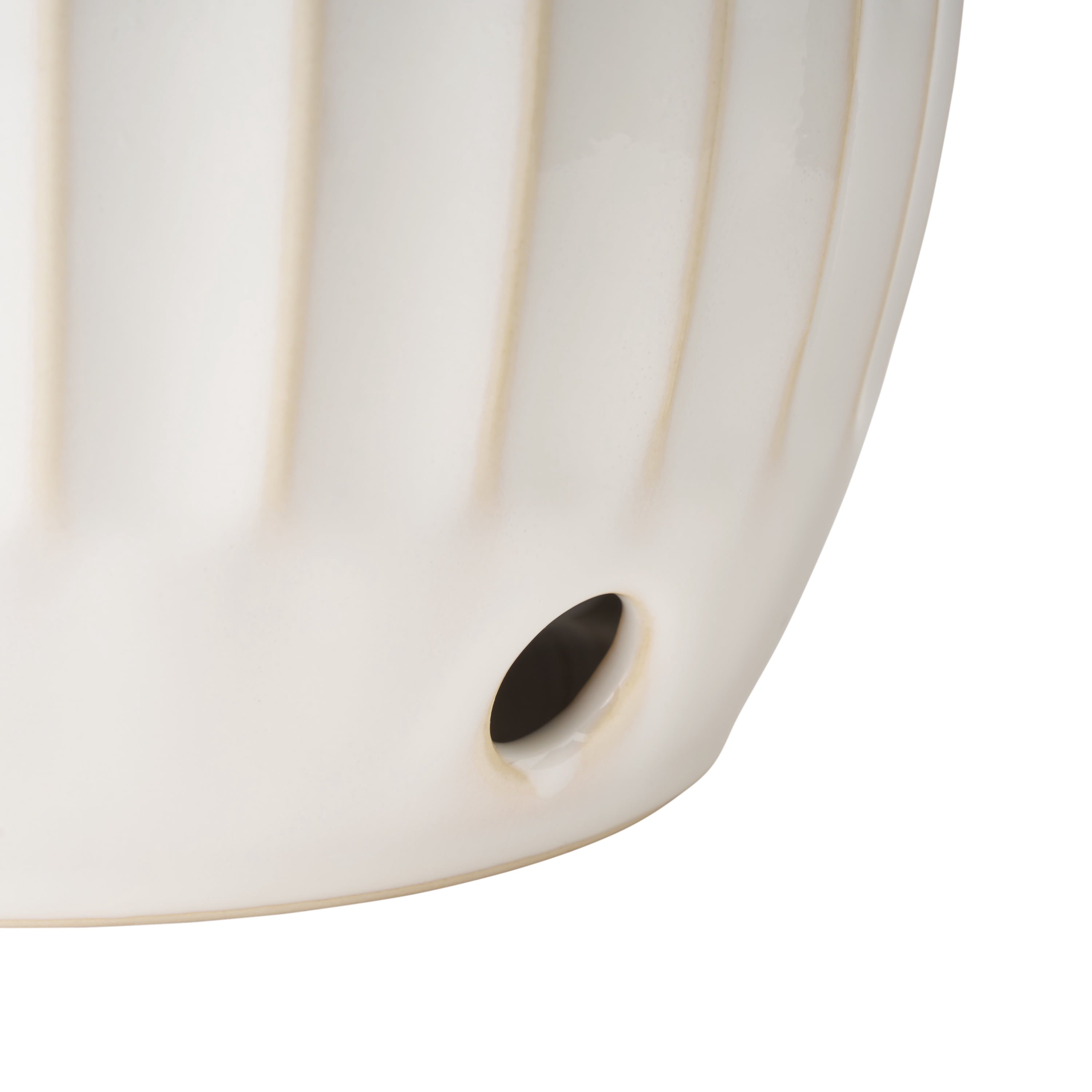 Homesteada™ Colette Stoneware Onion Keeper, White