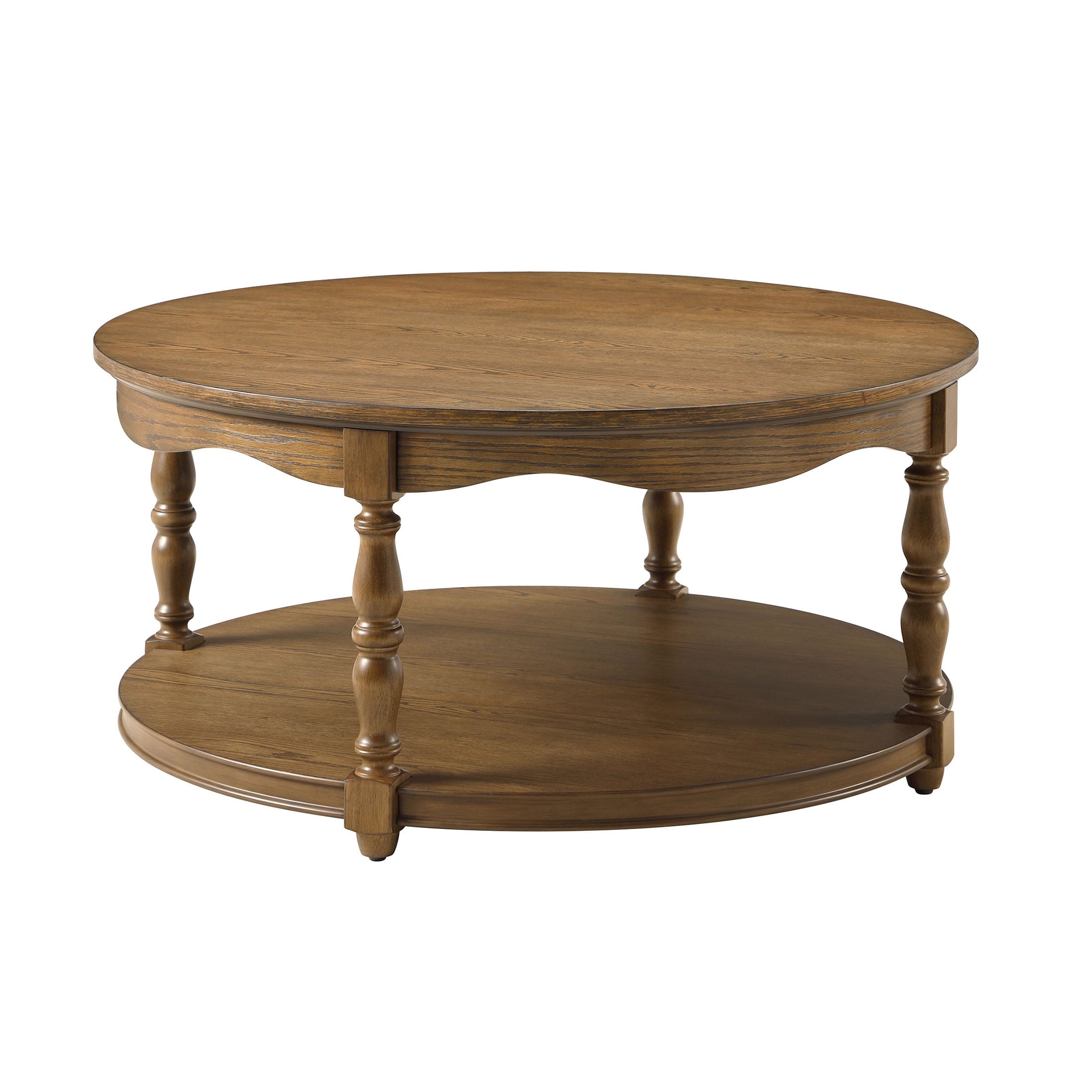 Homesteada™ Helen Round Coffee Table, Heirloom Brown