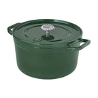 Homesteada™ 5-Quart Enamel Cast Iron Dutch Oven with Lid, Dark Green