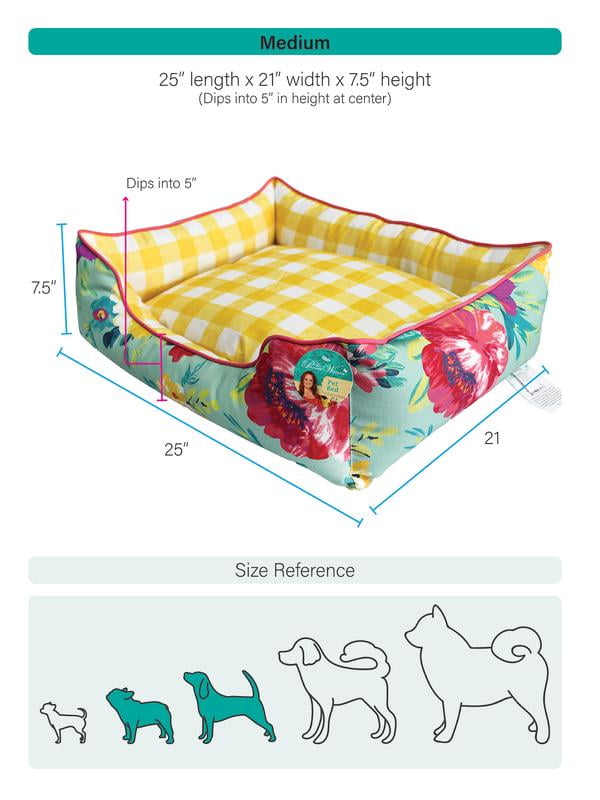Homesteada™ Sweet Rose Medium Pet Bed, 25" x 21"