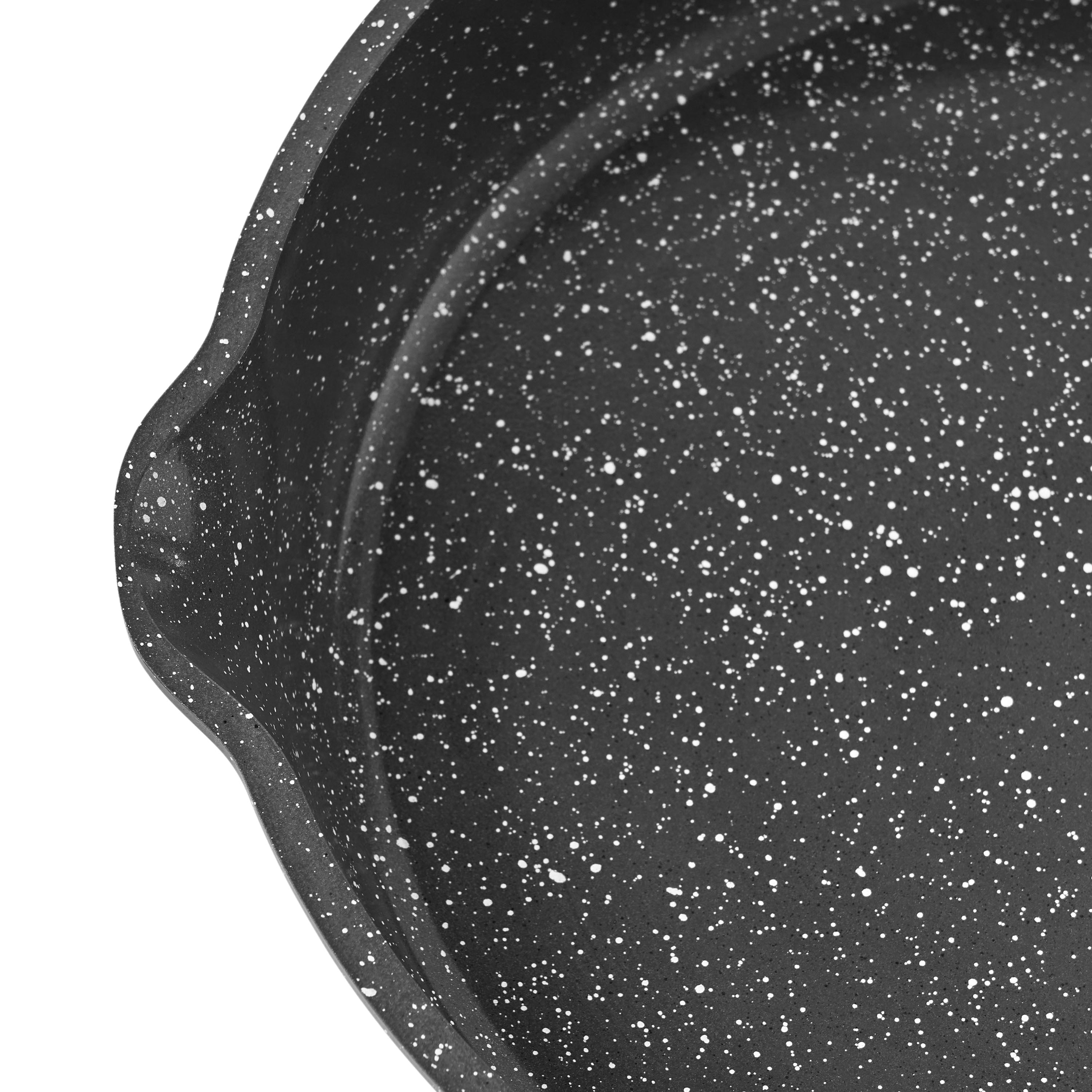 Homesteada™ Prairie Signature Cast Aluminum 12" Fry Pan, Charcoal Speckle