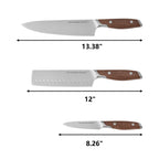 Homesteada™ 3-Piece Knife Set, Brown Speckle