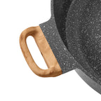 Homesteada™ Prairie Signature 6-Quart Cast Aluminum Jumbo Cooker Saute Pan, Charcoal Speckle