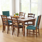 Homesteada™ Harper Faux Leather Dining Chairs, Turquoise, Set of 2