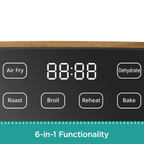 Homesteada™ 5.8 Qt Air Fryer, Linen Speckle - Energy Efficient